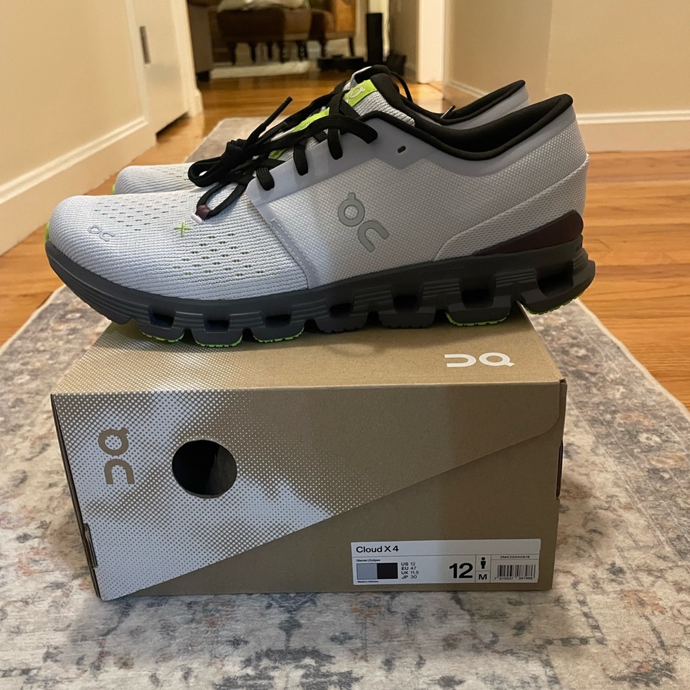 NWT Cloud X 4 Men’s US 12 - Glacier | Eclipse